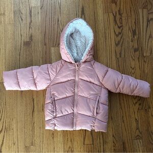 3T Puffer Coat Toddler Girl Snow Coat Fleece Lined Outerwear